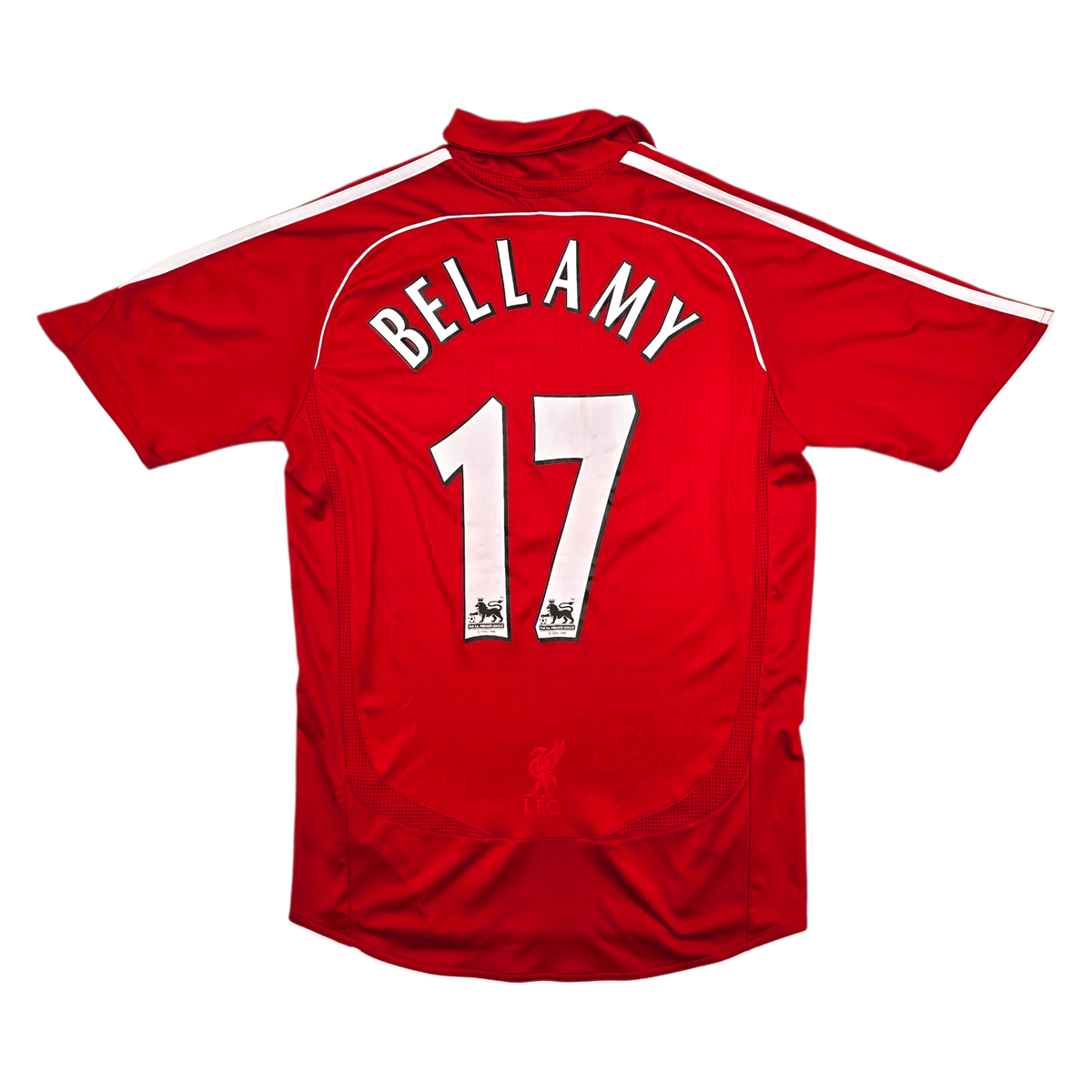 2007/08 Liverpool Home Football Shirt (S) Adidas 17 Bellamy - Football Finery - FF304198