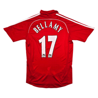 2007/08 Liverpool Home Football Shirt (S) Adidas 17 Bellamy - Football Finery - FF304198
