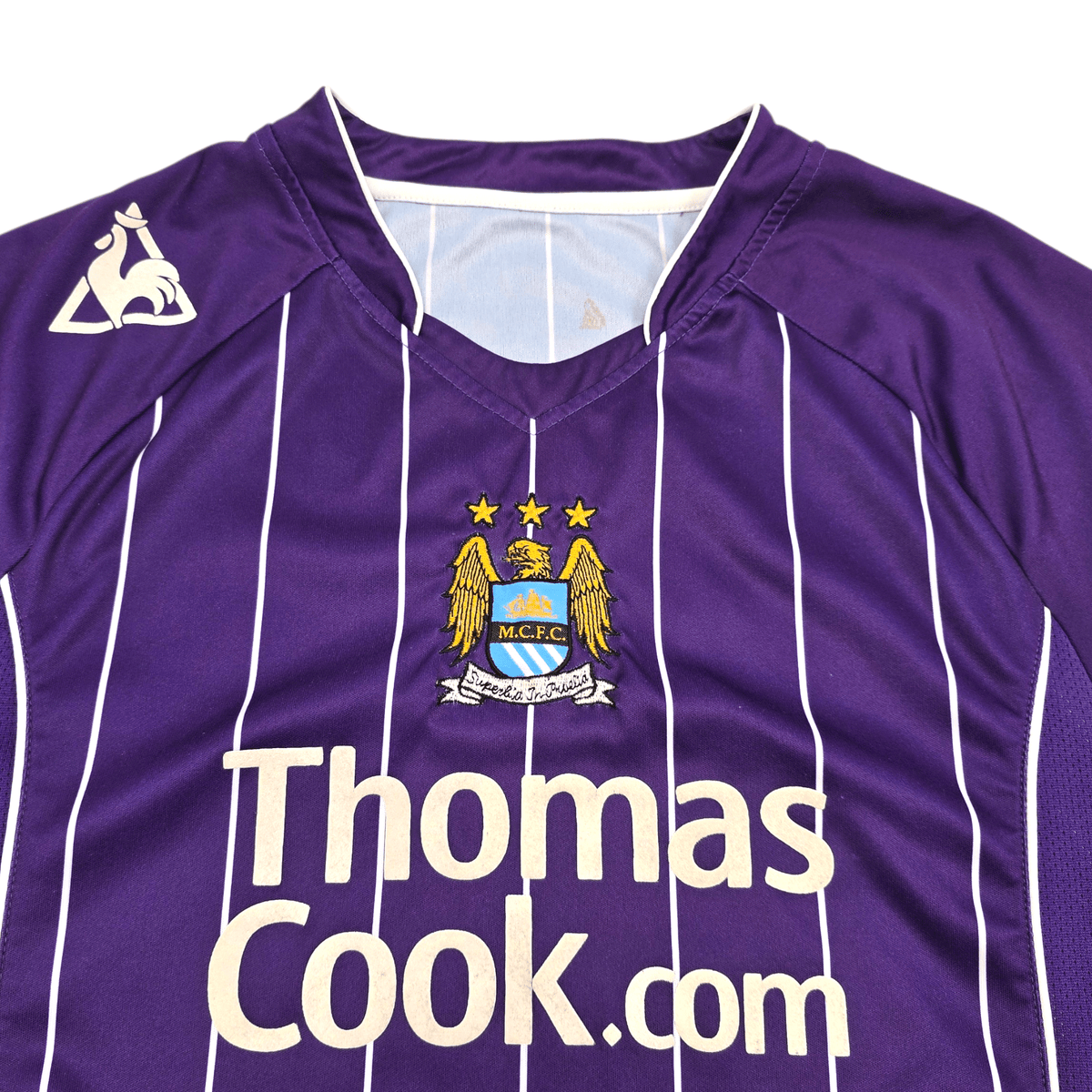 2007/08 Manchester City Away Football Shirt (M) Le Coq Sportif - Football Finery - FF304680