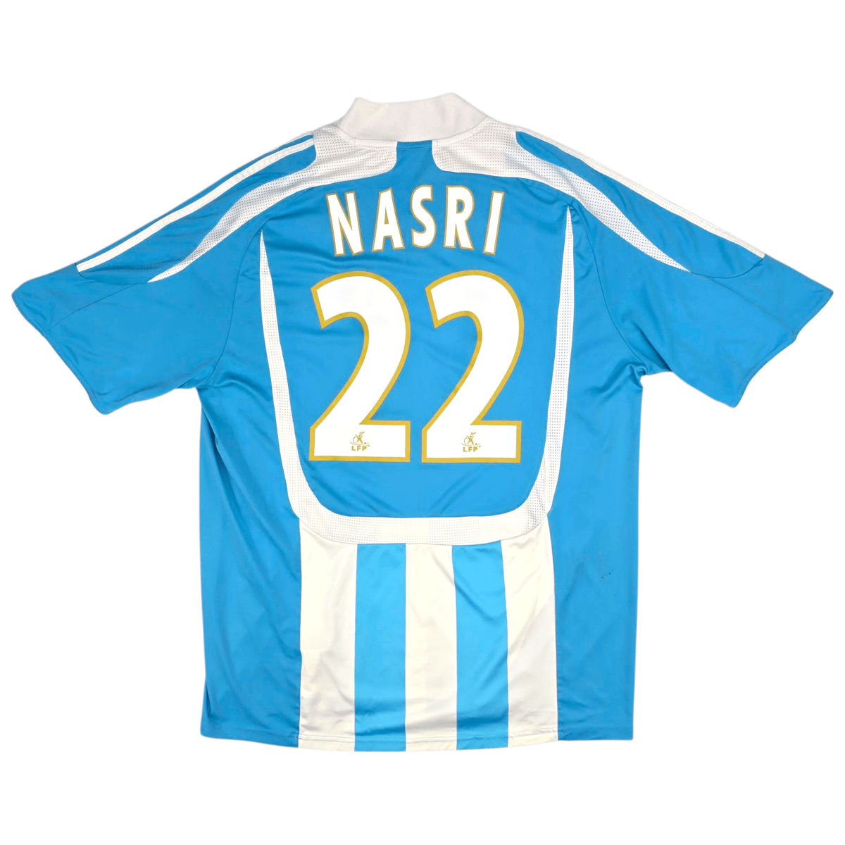 2007/08 Olympique Marseille Away Football Shirt (XL) Adidas 22 Nasri - Football Finery - FF301483