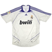 2007/08 Real Madrid Home Football Shirt (L) Adidas 10 Robinho - Football Finery - FF301122