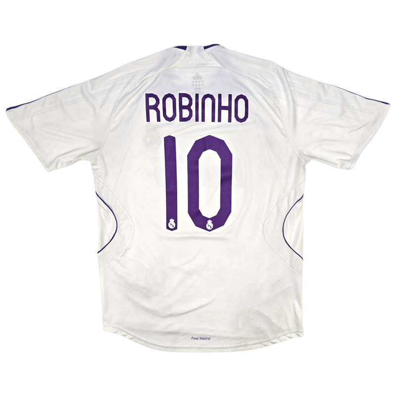 2007/08 Real Madrid Home Football Shirt (L) Adidas 10 Robinho - Football Finery - FF301122