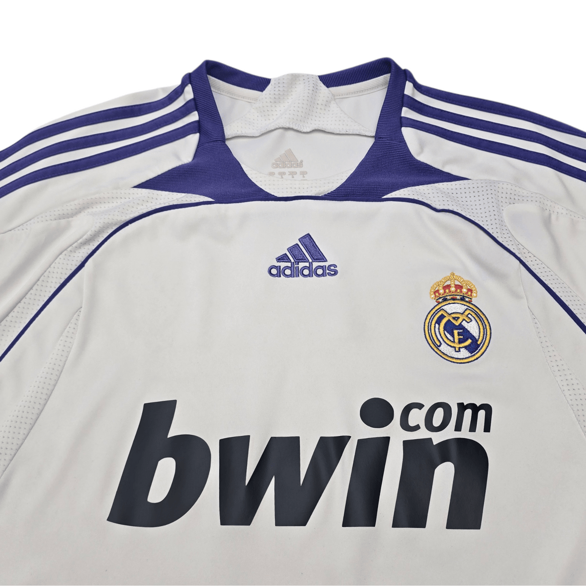 2007/08 Real Madrid Home Football Shirt (L) Adidas 7 Raul - Football Finery - FF303906