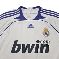 2007/08 Real Madrid Home Football Shirt (L) Adidas 7 Raul - Football Finery - FF303906