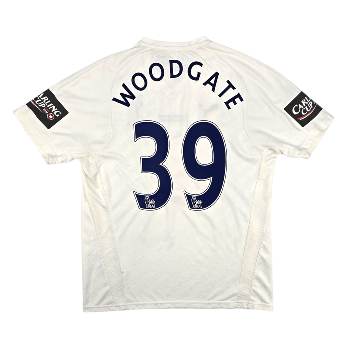 2007/08 Tottenham Hotspur Home Football Shirt (L) Puma #39 Woodgate (Carling Cup Final) - Football Finery - FF301376