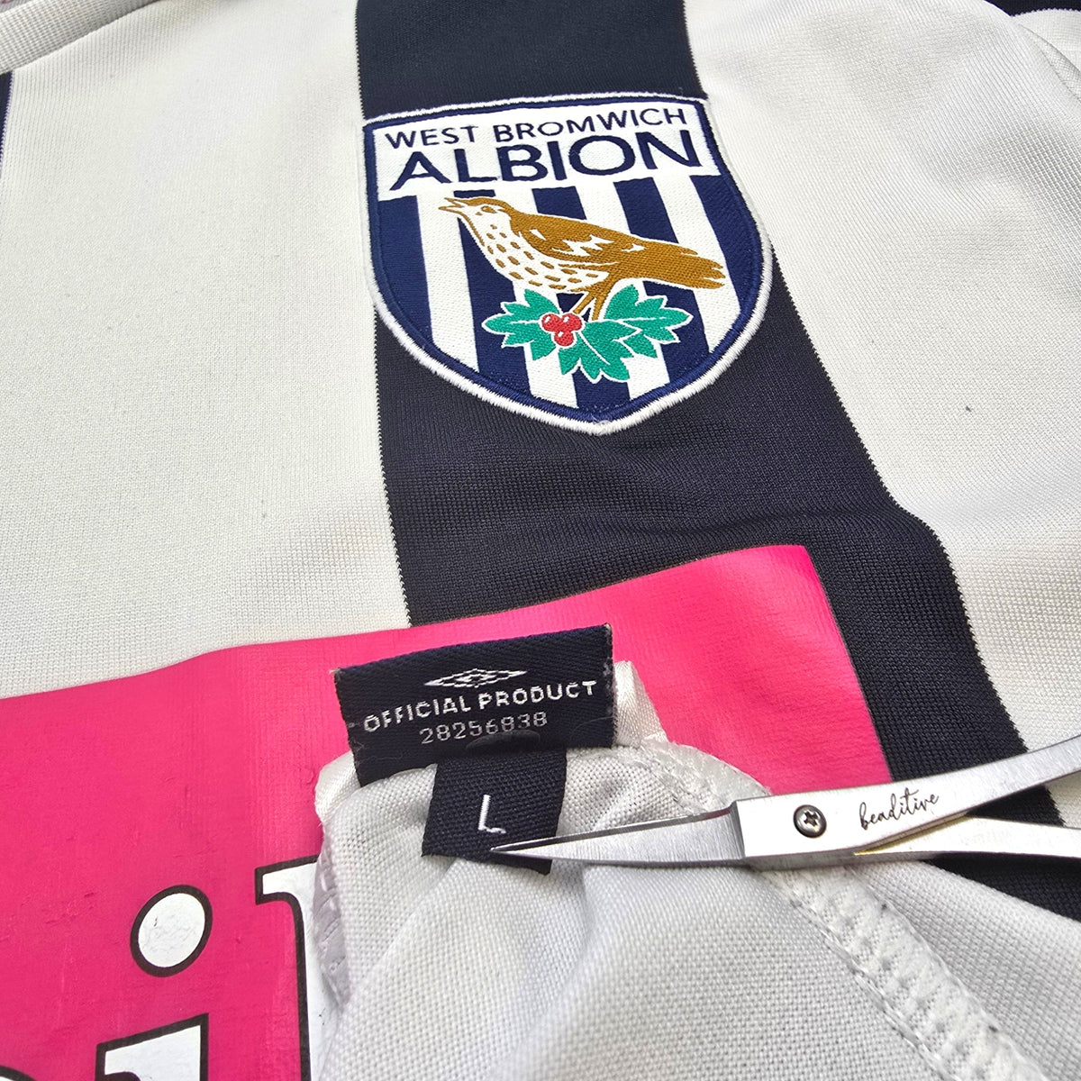 2007/08 West Bromwich Albion Home Football Shirt (L) Umbro 21 Phillips - Football Finery - FF304312