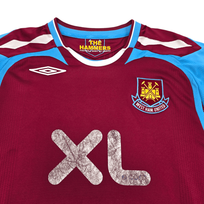 2007/08 West Ham United Home Football Shirt (XL) Umbro - Football Finery - FF303008