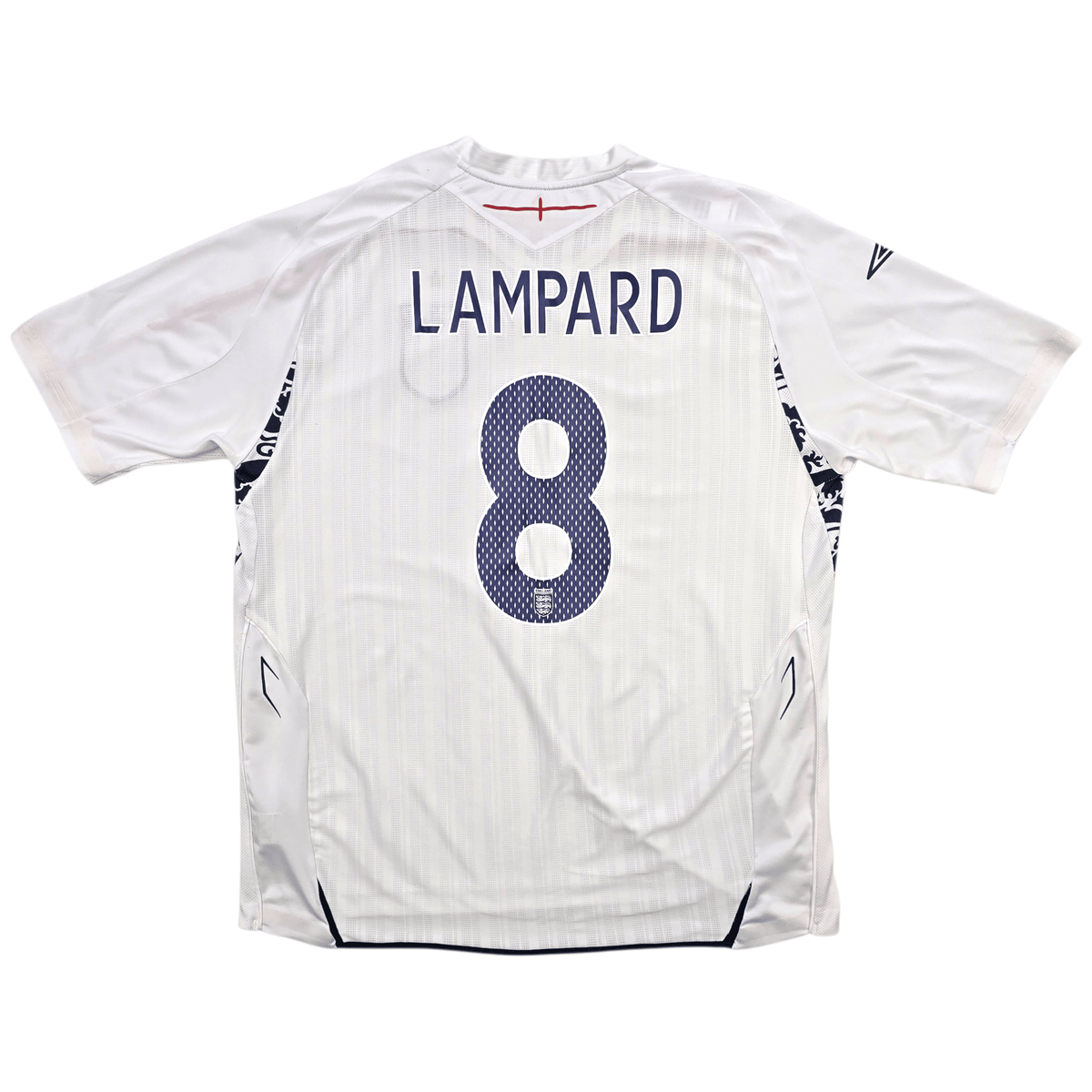 2007/09 England Home Football Shirt (2XL) Umbro 8 Lampard - Football Finery - FF303465