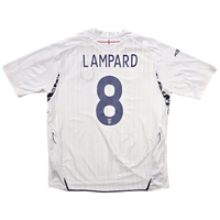 2007/09 England Home Football Shirt (2XL) Umbro 8 Lampard - Football Finery - FF303465