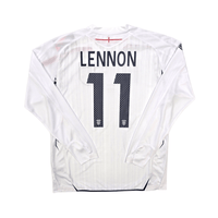 2007/09 England Home Football Shirt (L) Umbro 11 Lennon - Football Finery - FF304130