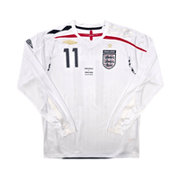 2007/09 England Home Football Shirt (L) Umbro 11 Lennon - Football Finery - FF304130