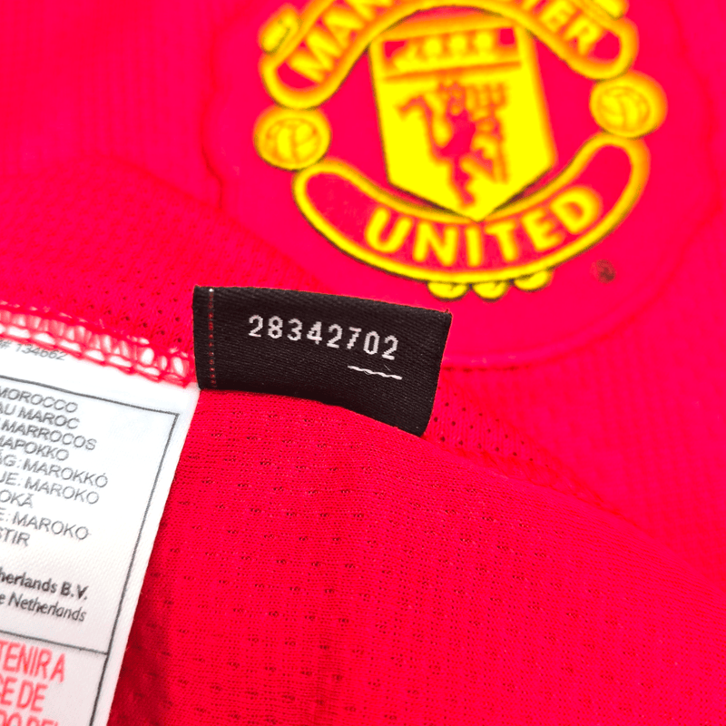 2007/09 Manchester United Home Football Shirt (M) Nike #7 Ronaldo - Football Finery - FF301016