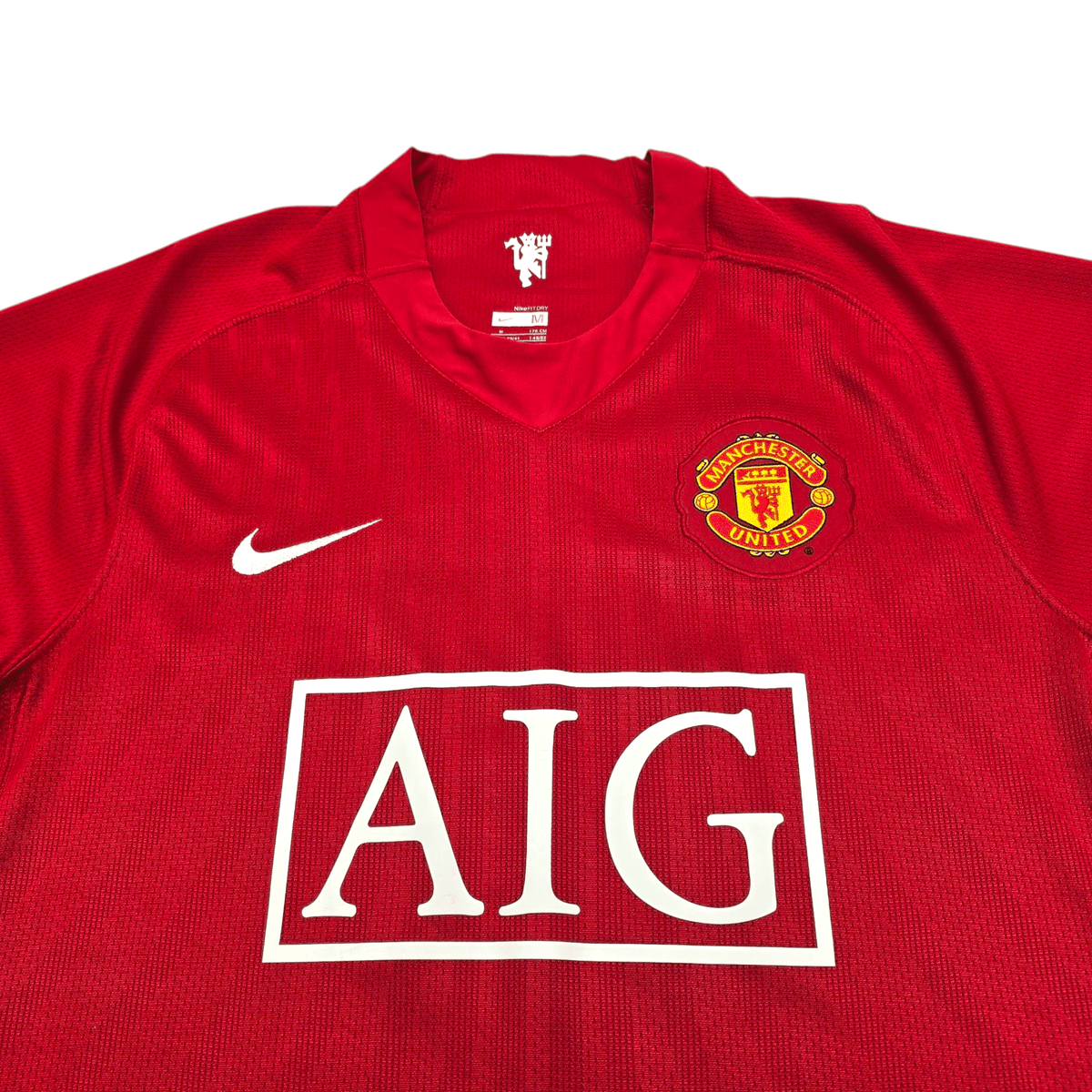 2007/09 Manchester United Home Football Shirt (M) Nike #7 Ronaldo - Football Finery - FF301016