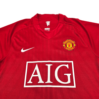 2007/09 Manchester United Home Football Shirt (M) Nike #7 Ronaldo - Football Finery - FF301016