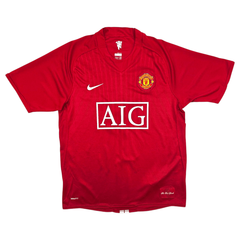 2007/09 Manchester United Home Football Shirt (M) Nike #7 Ronaldo - Football Finery - FF301016