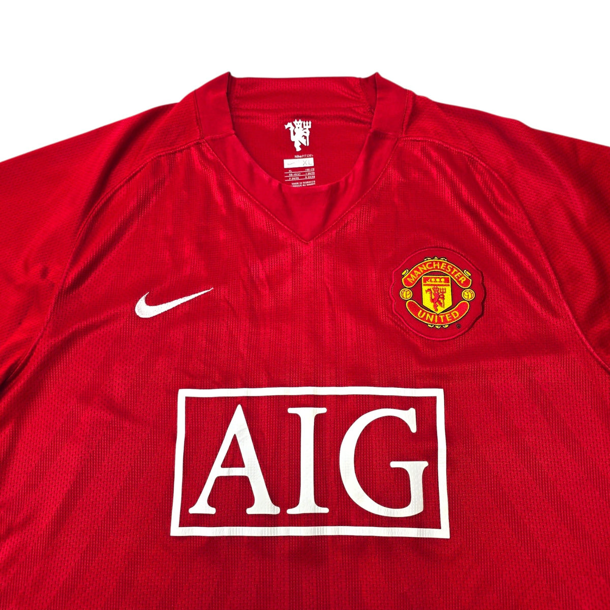 2007/09 Manchester United Home Football Shirt (XL) Nike 17 Nani - Football Finery - FF305049
