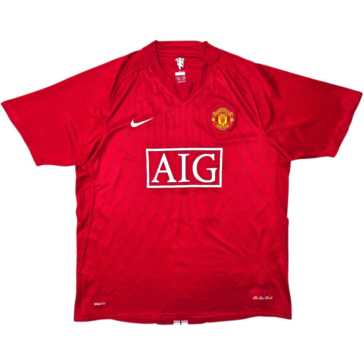 2007/09 Manchester United Home Football Shirt (XL) Nike 17 Nani - Football Finery - FF305049