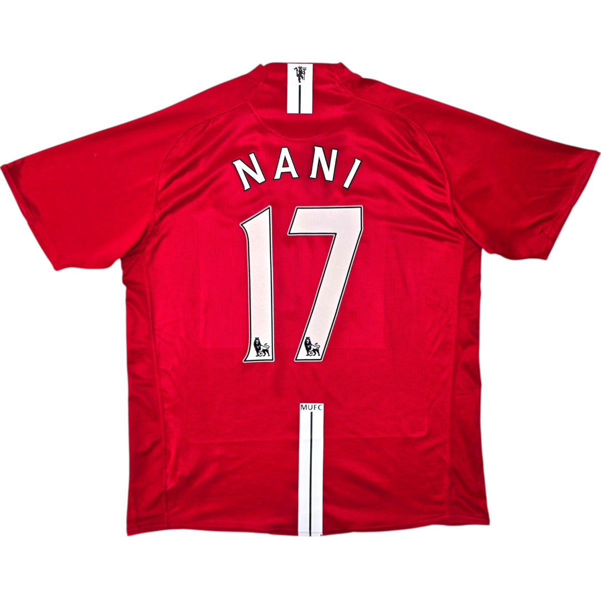 2007/09 Manchester United Home Football Shirt (XL) Nike 17 Nani - Football Finery - FF305049