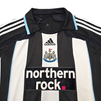 2007/09 Newcastle United Home Football Shirt (L) Adidas 16 Milner - Football Finery - FF302721