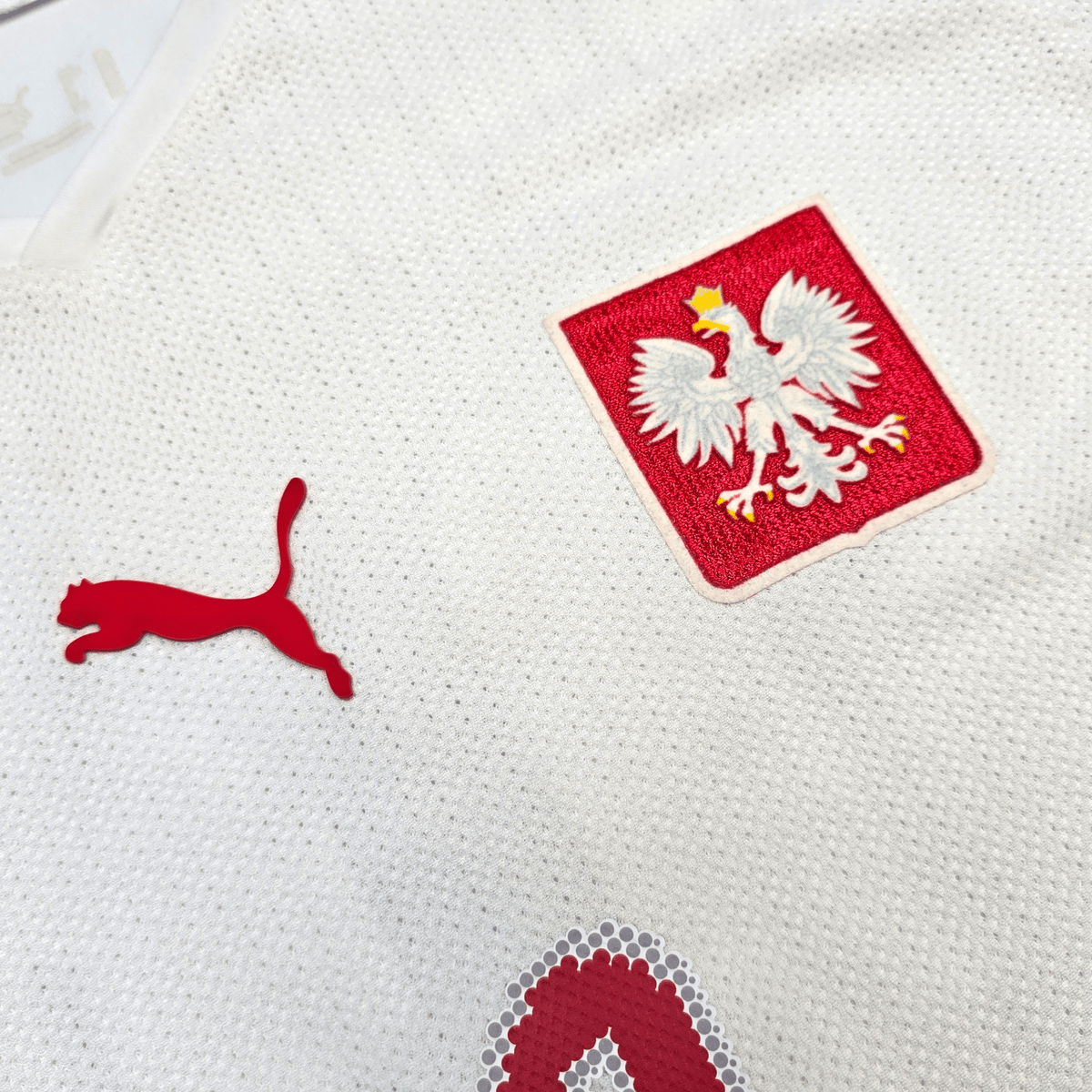 2007/09 Poland Home Football Shirt (L) Puma 13 Lewandowski - Football Finery - FF303037