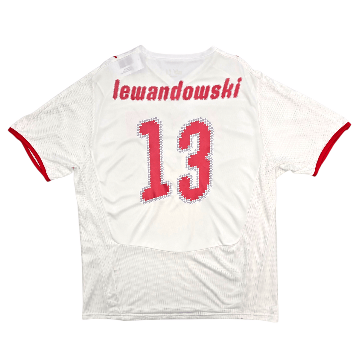 2007/09 Poland Home Football Shirt (L) Puma 13 Lewandowski - Football Finery - FF303037