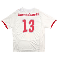 2007/09 Poland Home Football Shirt (L) Puma 13 Lewandowski - Football Finery - FF303037