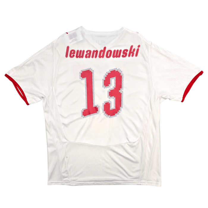 2007/09 Poland Home Football Shirt (L) Puma 13 Lewandowski - Football Finery - FF303037