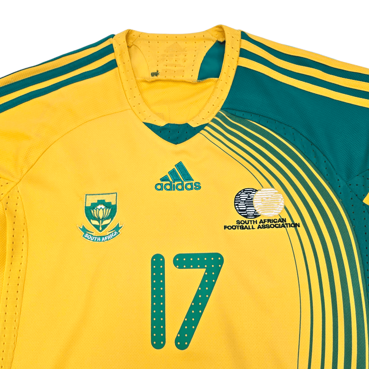 2007/09 South Africa Home Football Shirt (S) Adidas 17 McCarthy - Football Finery - FF301154