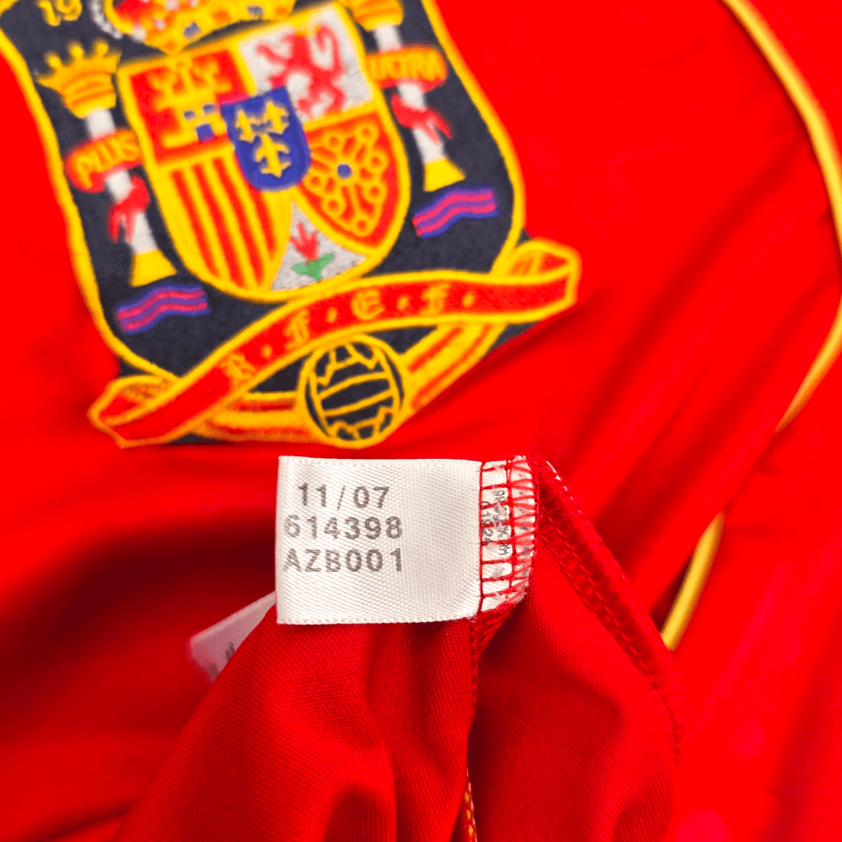 2007/09 Spain Home Football Shirt (S) Adidas - Football Finery - FF304476