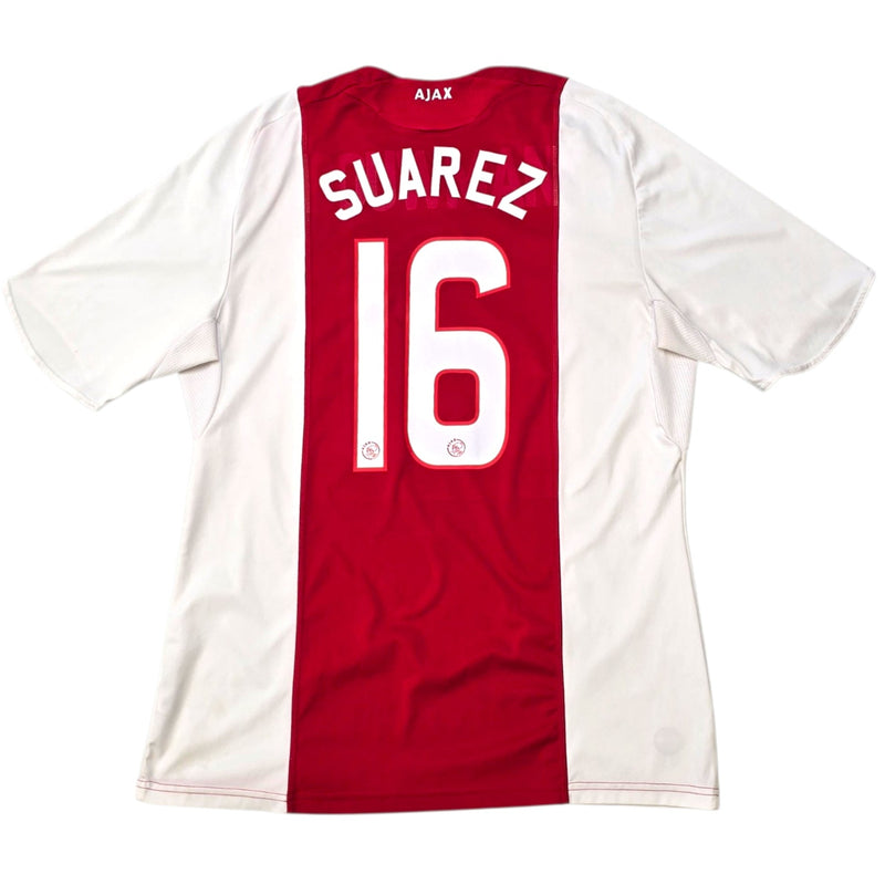2008/09 Ajax Home Football Shirt (L) Adidas 16 Suarez - Football Finery - FF306661