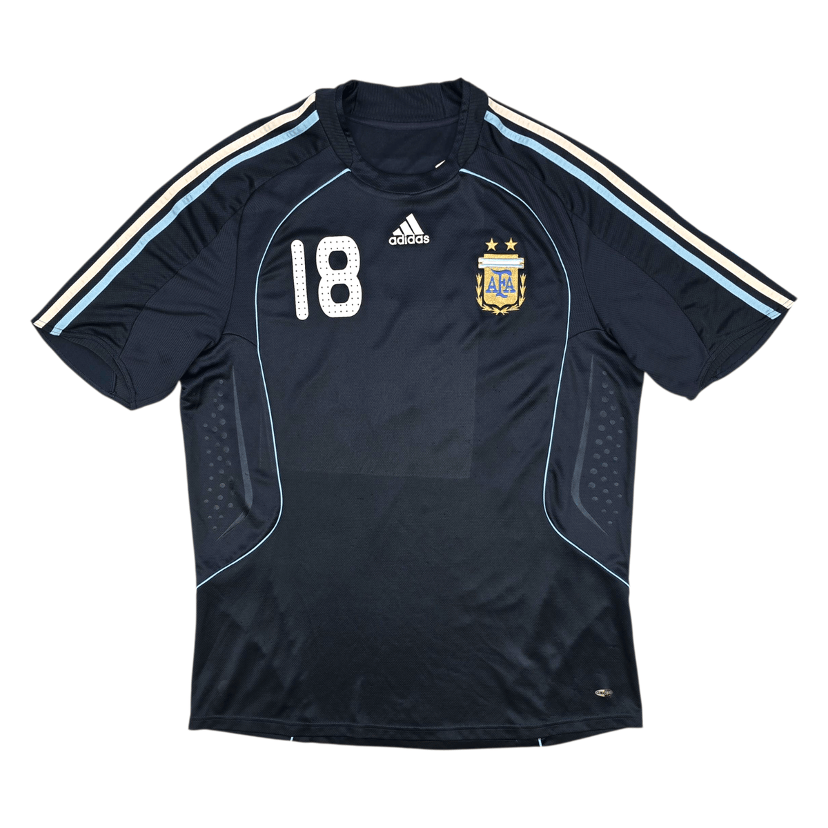 2008/09 Argentina Away Football Shirt (2XL) Adidas 18 Messi - Football Finery - FF301218