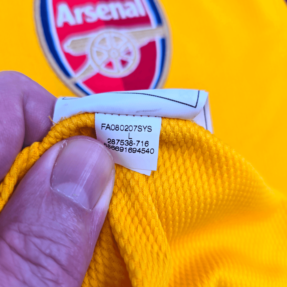 2008/09 Arsenal Away Football Shirt (L) Nike 4 Fabregas - Football Finery - FF303383