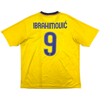2008/09 Barcelona Away Football Shirt (XL) Nike 9 Ibrahimovic (Basic) - Football Finery - FF303907