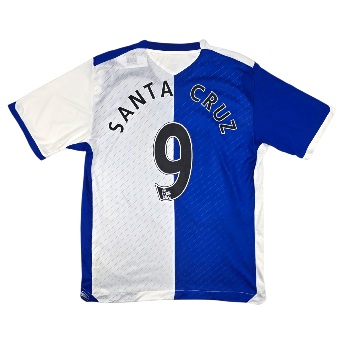 2008/09 Blackburn Rovers Home Football Shirt (L) Umbro 9 Santa Cruz - Football Finery - FF301583