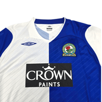 2008/09 Blackburn Rovers Home Football Shirt (L) Umbro 9 Santa Cruz - Football Finery - FF301583