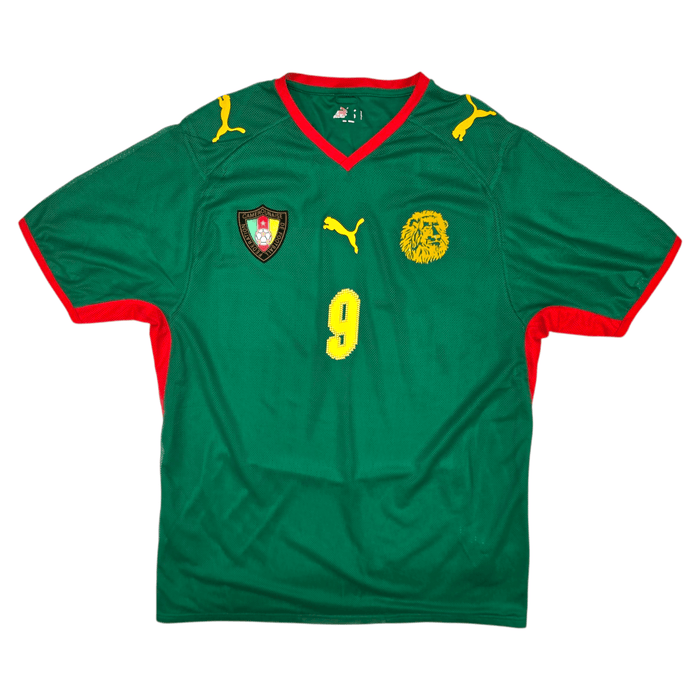 2008/09 Cameroon Home Football Shirt (L) Puma 9 Eto'o - Football Finery - FF301356