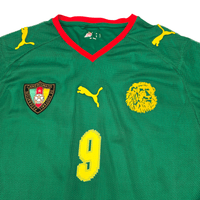 2008/09 Cameroon Home Football Shirt (L) Puma 9 Eto'o - Football Finery - FF301356