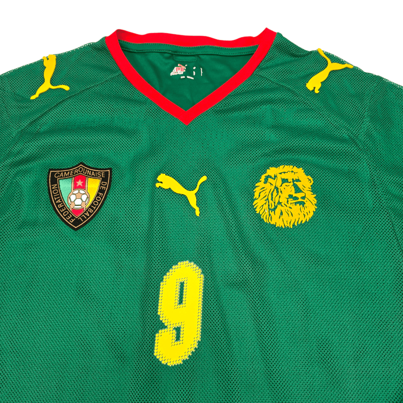 2008/09 Cameroon Home Football Shirt (L) Puma 9 Eto'o - Football Finery - FF301356