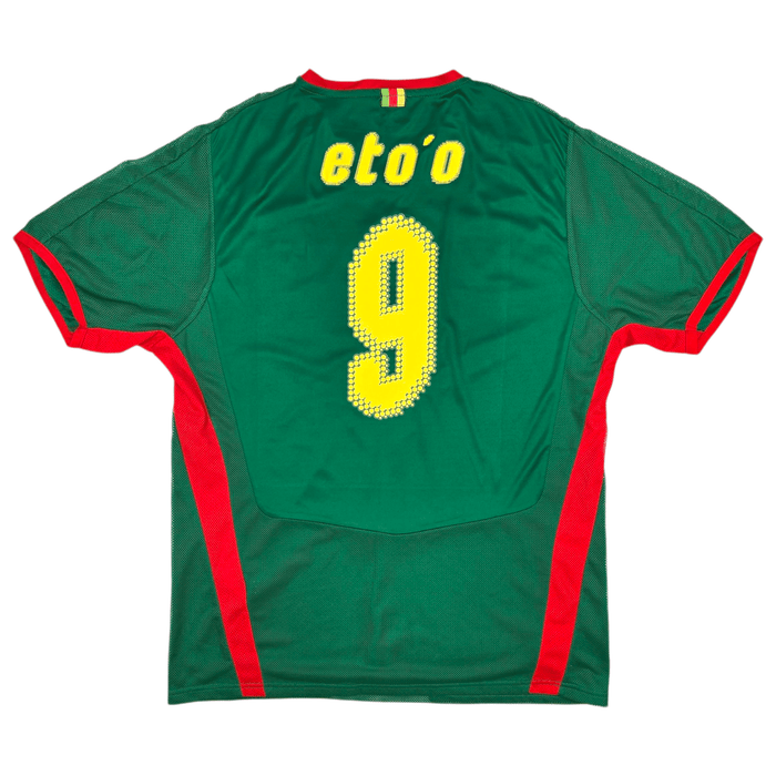 2008/09 Cameroon Home Football Shirt (L) Puma 9 Eto'o - Football Finery - FF301356