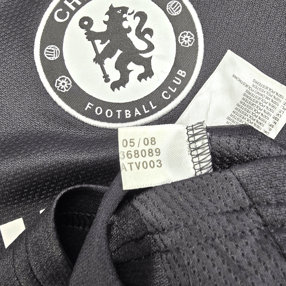 2008/09 Chelsea Away Football Shirt (M) Adidas 5 Essien - Football Finery - FF301597