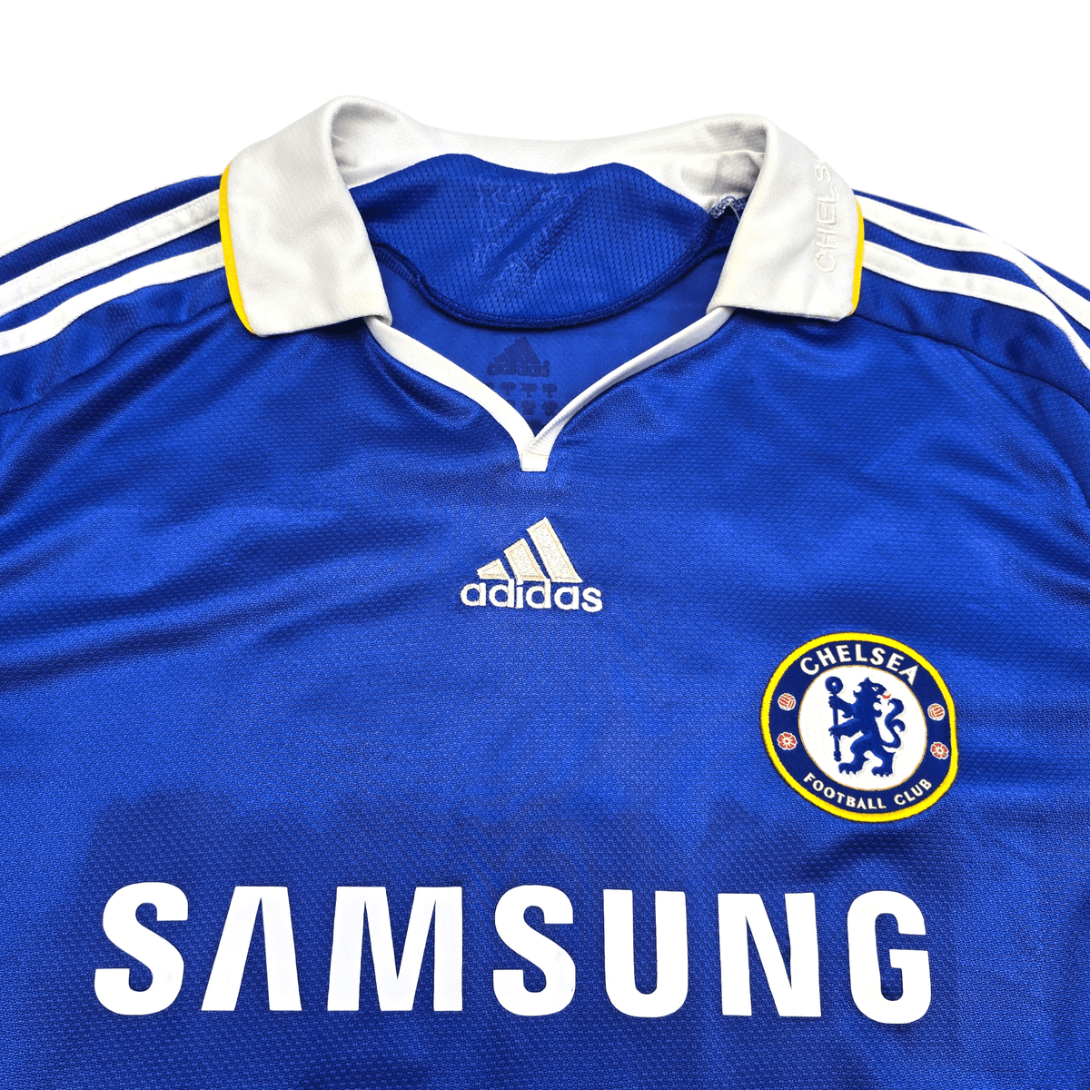 2008/09 Chelsea Home Football Shirt (L) Adidas 13 Ballack - Football Finery - FF302312