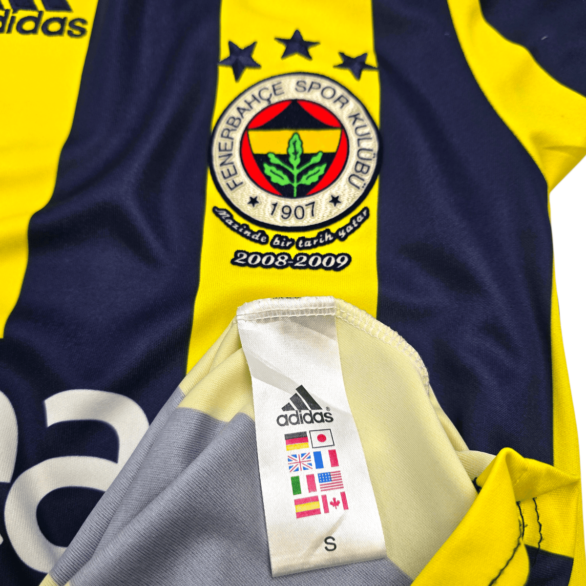 2008/09 Fenerbahce Home Football Shirt (S) Adidas - Football Finery - FF302745