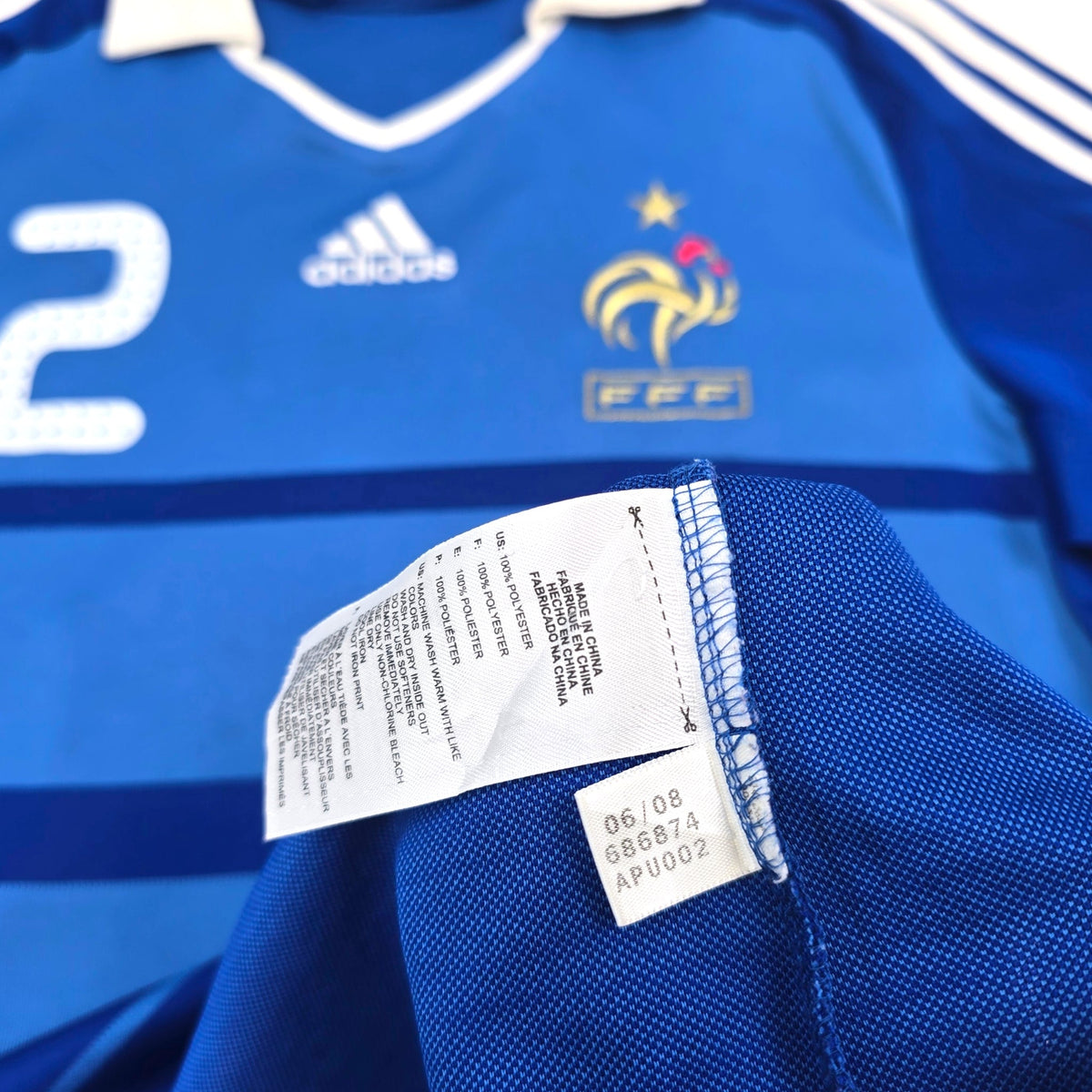 2008/09 France Home Football Shirt (M) Adidas 12 Henry - Football Finery - FF305759