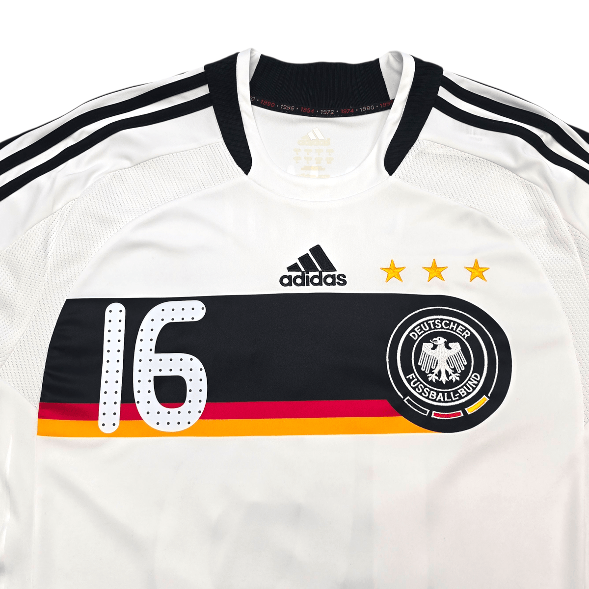 2008/09 Germany Home Football Shirt (L) Adidas 16 Lahm - Football Finery - FF302732