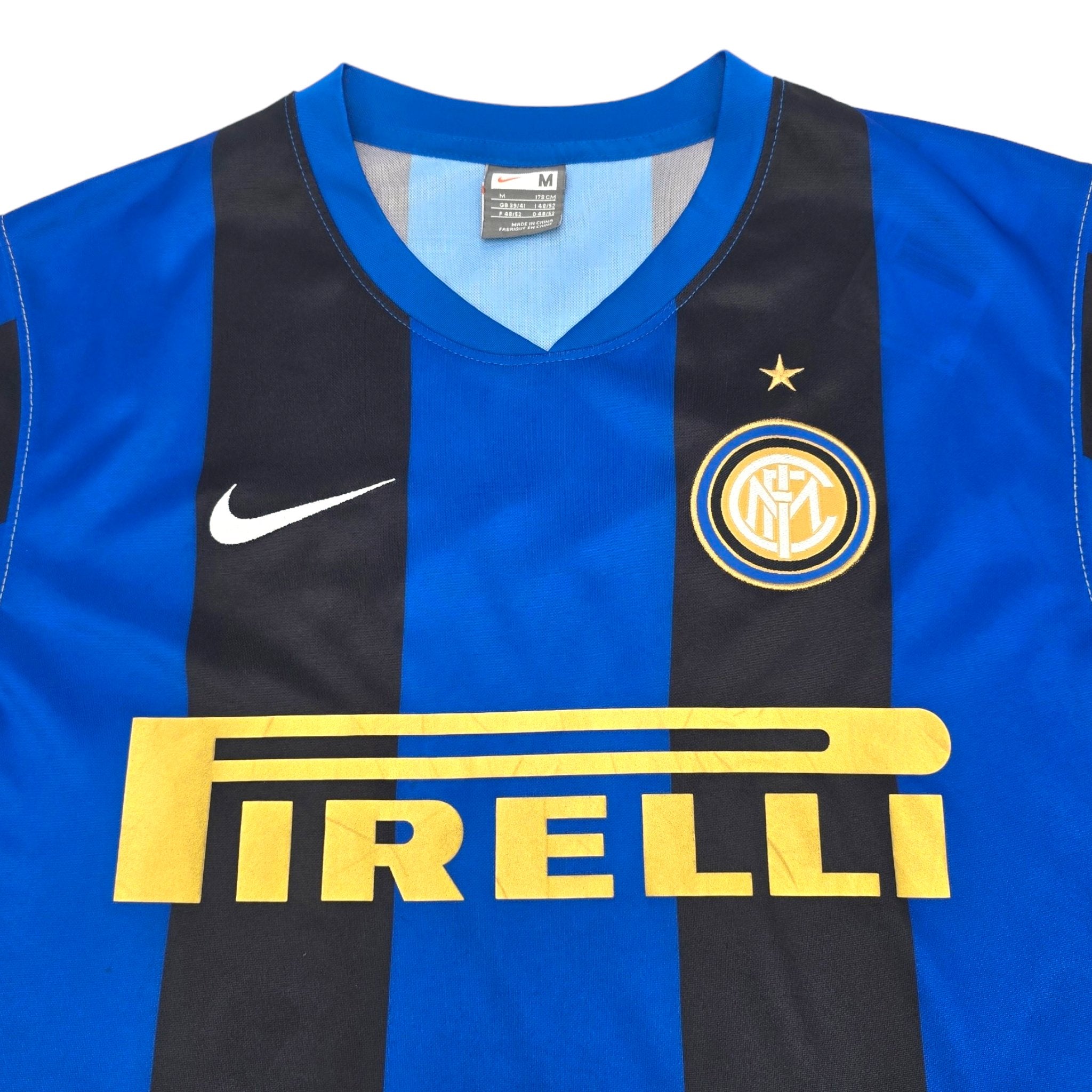 2008 09 Inter Milan Home Football Shirt M Nike 18 Crespo Football Finery