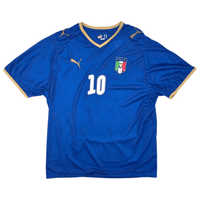 2008/09 Italy Home Football Shirt (XL) Puma 10 Totti - Football Finery - FF300392
