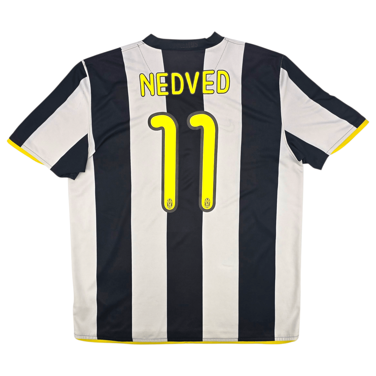 2008/09 Juventus Home Football Shirt (L) Nike 11 Nedved - Football Finery - FF301509