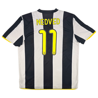 2008/09 Juventus Home Football Shirt (L) Nike 11 Nedved - Football Finery - FF301509