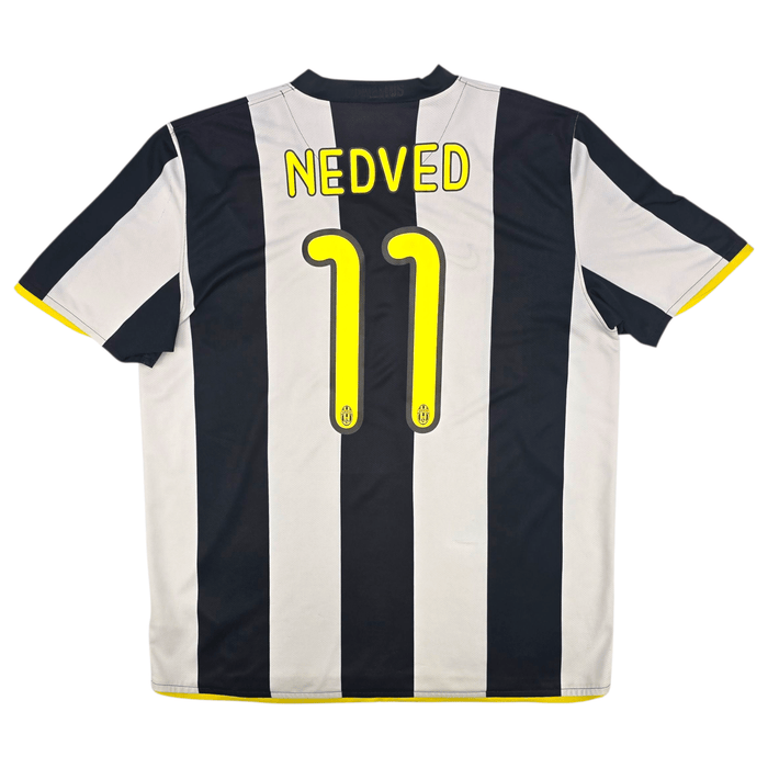 2008/09 Juventus Home Football Shirt (L) Nike 11 Nedved - Football Finery - FF301509