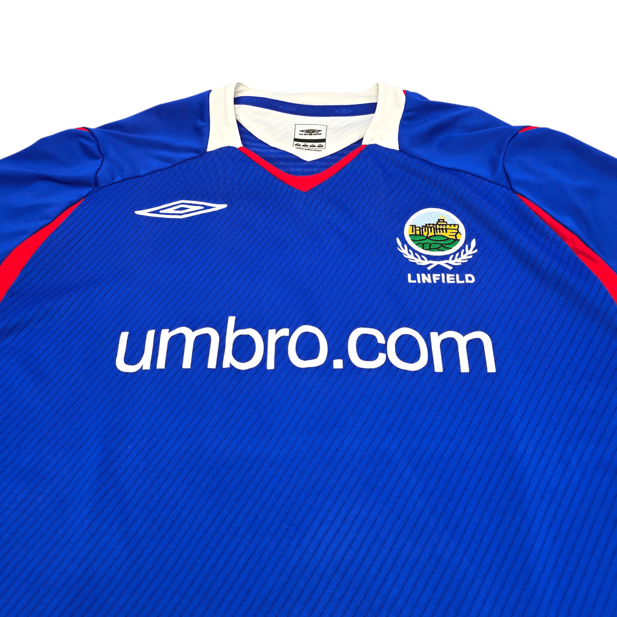 2008/09 Linfield Home Football Shirt (XL) Umbro 10 Carvill - Football Finery - FF302287